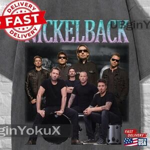 Nickleback Band Washed Shirt  T-Shirt
